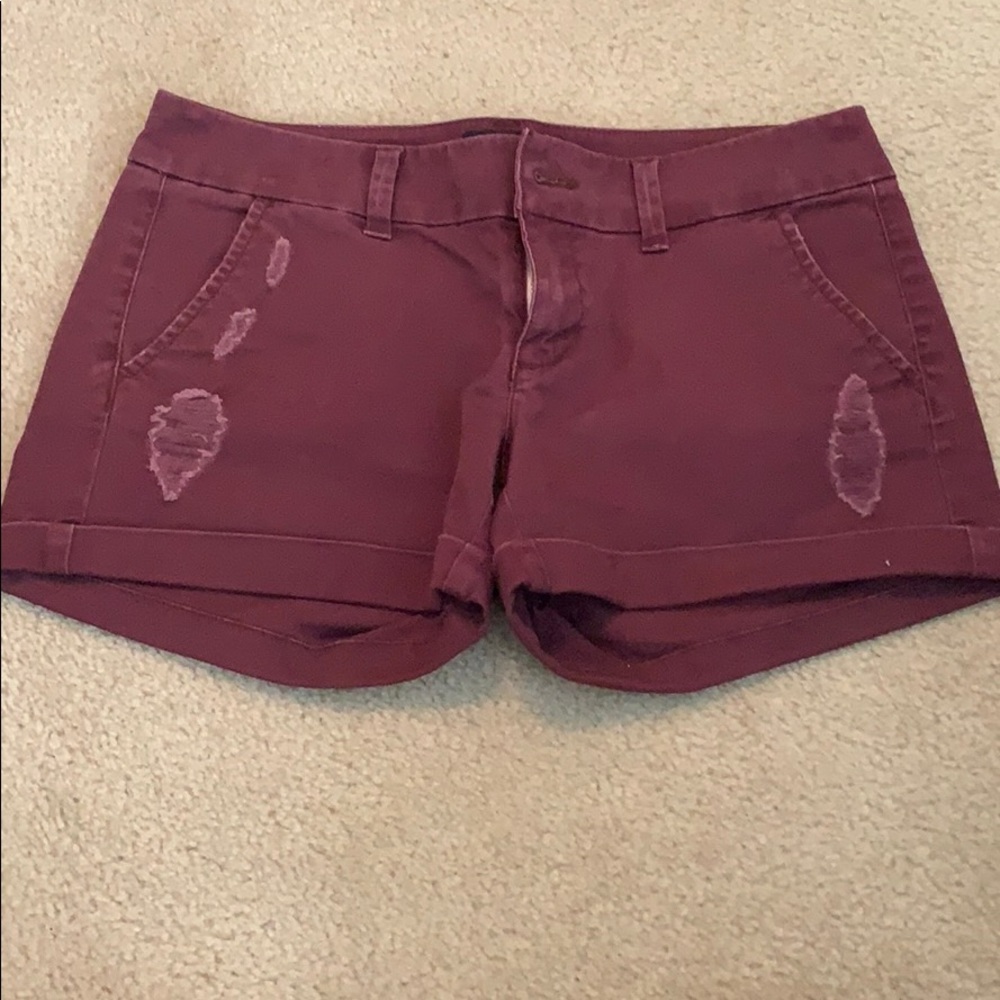 Distressed shorts